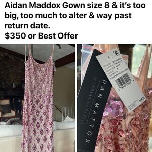 New w/Tags Aidan Maddox Gown